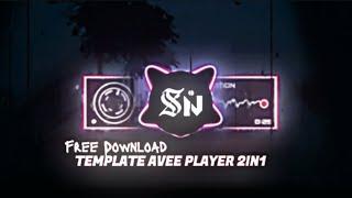 FREE VIZZ || TEMPLATE AVEE PLAYER 2IN1 ||  GLOWING BARS V6 