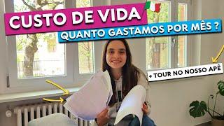 Custo de Vida em 2024 para um Casal na ITÁLIA! + TOUR no nosso apartamento