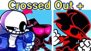 Friday Night Funkin' VS Indie Cross Crossed Out + (Nightmare: Cuphead Sans Bendy/FNF Mod/Remastered)