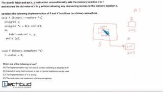 GATE-2006 question on binary semaphore | OS