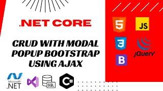 CRUD WITH JQUERY AJAX || ASP.NET CORE MVC || BOOTSTRAP POPUP MODAL || SQL || WITH SOURCE CODE