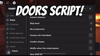 *NEW* Doors Vanta Hub Script | Keyless | Alot Of Features | Pastebin!