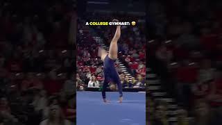 Do you prefer her gymnastics before or after college? #gymnastics #thenvsnow #ncaa #college