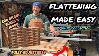 SpeTool Machinist Grade Router Sled & Dust Collection: Wood Flattening Made Easy