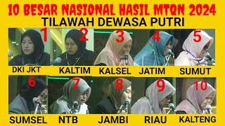 QORIAH 10 BESAR NASIONAL HASIL MTQ NASIONAL KALTIM 2024 TILAWAH DEWASA PI-(Reaction 10 Video Terbaik