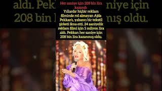 AJDA PEKKAN 24 SANİYELİK REKLAM FİLMİNDEN 5 MİLYON LİRA KAZANDI