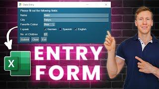 How to Create an Excel Data Entry Form in 10 Minutes Using Python (No VBA) | Easy & Simple