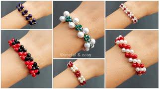 6 Easy & Popular Beaded Bracelet Tutorial For Beginner's//Bracelet Making// Useful & Easy