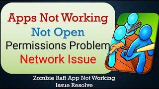 How To Fix Unfortunately, Zombie Raft App has stopped | Keeps Crashing Problem in Android | Not Open