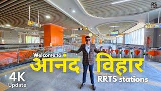 Anand vihar rrts station Full Update In #4k | #rslive | Delhi Meerut rrts