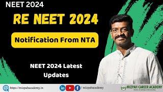 Live - RE NEET 2024 - Official Notification From NTA - Mizpah Career Academy