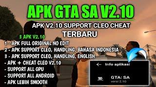 APK GTA SA V2.10 + CLEO TERBARU  | APK SUPPORT CLEO, HANDLING BAHASA INDONESIA & ENGLISH