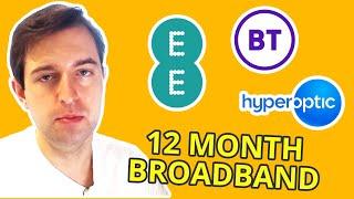 Best 12 Month Broadband Deals UK - Short-Term Contracts