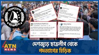 দেশজুড়ে ছাত্রলীগ থেকে পদত্যাগের হিড়িক | Chatra League Resignation | Quota Movement | ATN News