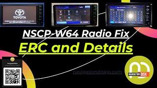 Toyota NSCP W64 Japanese car Radio solution - Bluetooth, English, reverse line, settings setup