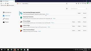 Updating Free Download Manager FDM Add On In Firefox Quantum (57.0.1)