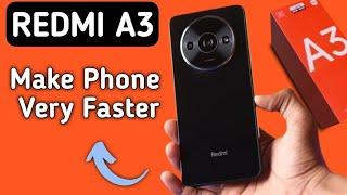 Redmi A3 fast kaise banaye, how to make phone very faster in redmi, how to remove animation in redmi