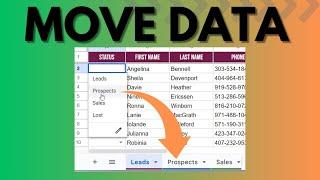 Move Rows of Data in Google Sheets - Apps Script Tutorial