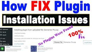 No Valid Plugins Were Found: How to Fix the WordPress Plugin Installation Error