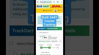 Blue Dart courier tracking Kaise kare #blue #dart #courier #tracking @KambojTechnical