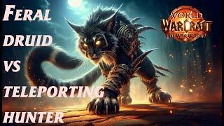 A TELEPORTING HUNTER?!?! - Feral druid pvp the war within 11.0.7