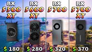 RX 5500 XT vs RX 5600 XT vs RX 5700 vs RX 5700 XT | PC Gaming Benchmark Test