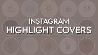 HOW TO: Create Instagram Highlight Covers | using your phone ONLY