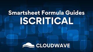 Smartsheet ISCRITICAL Function Guide