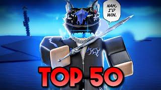 I reached TOP 50 in BLADE BALL RANKED..