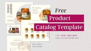 Free Product Catalog Template for Etsy Sellers