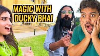 Ducky Bhai Reaction to My Mind-Blowing Magic! | Shahrukh Magician Vlog