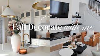 DECORATE WITH ME FOR FALL | Minimal Fall Decorating + Fall Home Tour 