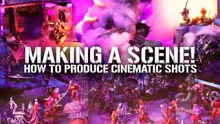 How to Produce Miniatures Tabletop Cinematic Scenes. Lighting tips. Photography tips.