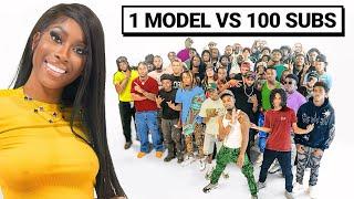 100 Subscribers vs 1 Girl