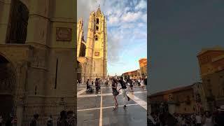 POV - You’re at a cathedral in Spain when a band start playing and locals start dancing 