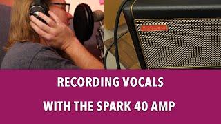 Can you record vocals with the Positive Grid Spark Amp?