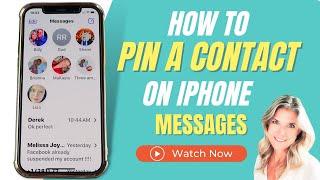 How To Pin A Contact On iPhone 