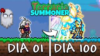 PASSEI 100 DIAS NO TERRARIA MASTER MODE APENAS DE SUMMONER - O FILME