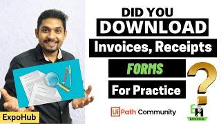 Download Sample Invoice Receipts and Forms for UiPath Practice