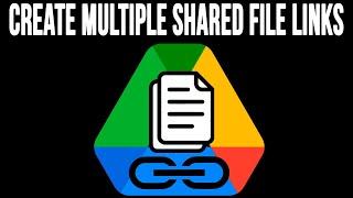 How to Create Download or View Links to Multiple Files in Google Drive in One Step