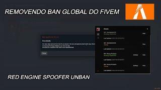 COMO REMOVER O BAN GLOBAL DO FIVEM GTA RP - SPOOFER REMOVENDO BAN GLOBAL DO FIVEM E BAN HWID