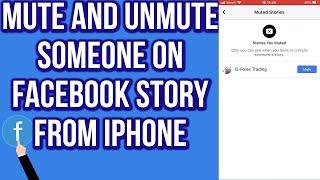 How to Mute and Unmute Someone on Facebook Story From IPhone