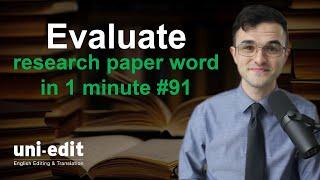 EVALUATE definition, EVALUATE in a sentence, EVALUATE pronunciation, EVALUATE meaning