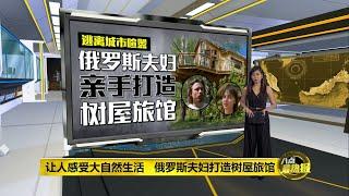 让人感受大自然生活   俄罗斯夫妇打造树屋旅馆 | 八点最热报 16/06/2021