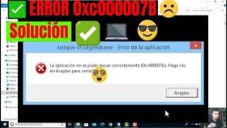  ERROR 0xc000007B   Solución definitiva MUY FÁCIL Windows 10 8 7 11 tutorial en Español