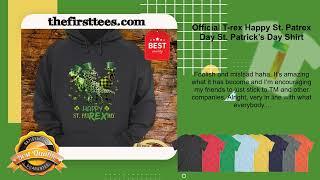 Official T-rex Happy St. Patrex Day St. Patrick’s Day Shirt