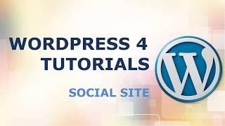 SOCIAL COMMUNITY website - WP Wordpress Course & tutorial #9