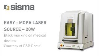 Sisma - Easy  Mopa Laser source 20W - Black marking on medical devices