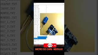 Micro SD card reader with Arduino  #shorts