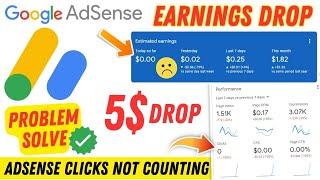 Why AdSense Clicks Not Counting? | Google AdSense Earnings Drop How To Fix